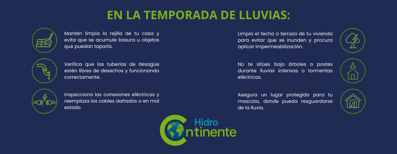 afiche temporada de lluvias horizontal
