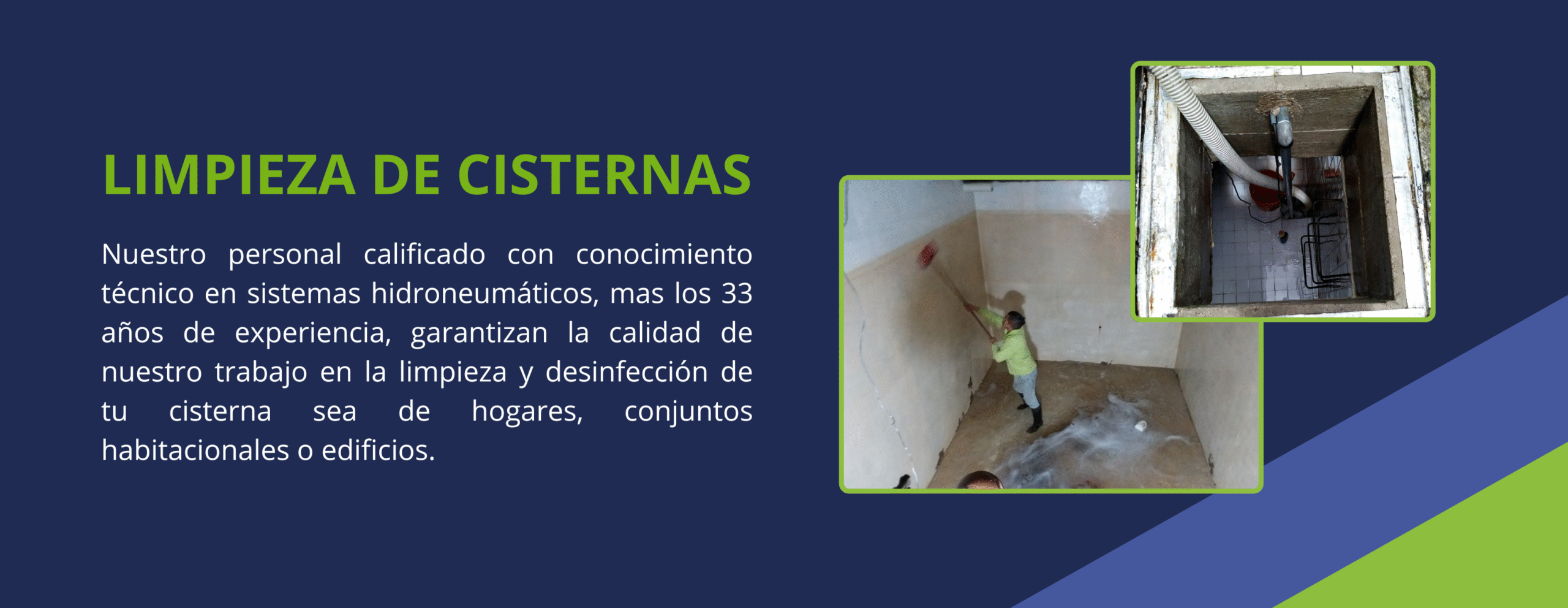 Limpieza de cisternas